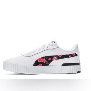 Puma Carina 2.0 Big Kid's Shoes in
Floral/White/Black/Blush
